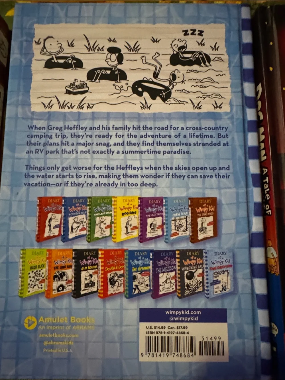 Diary of a Wimpy Kid Dog Man Hardcover Book Bundle 3rd Wheel Deep End 2 Kitties